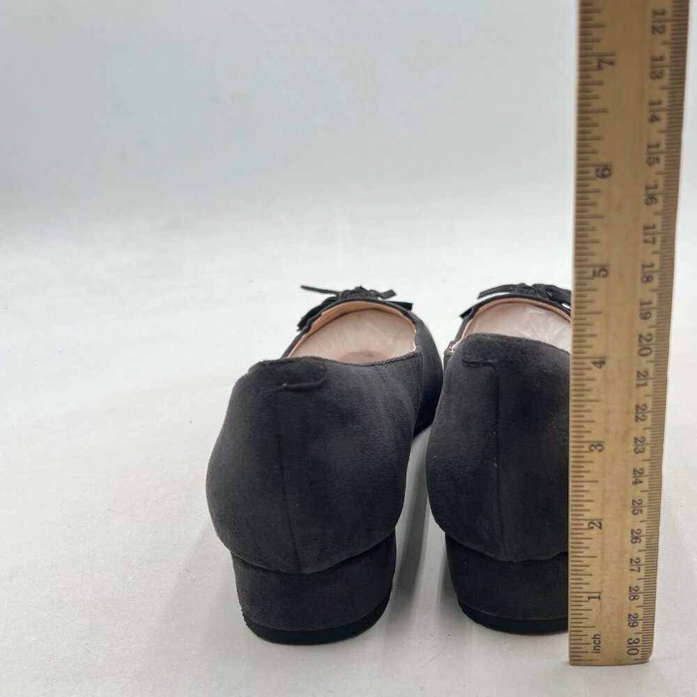 Ydn Grey Block Low Heel Loafer Square Toe Tassel … - image 5